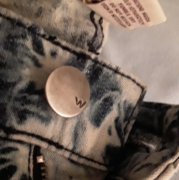 Tye dye blue Waxs Jeans Sz 11 skinny - Picture 8 of 8